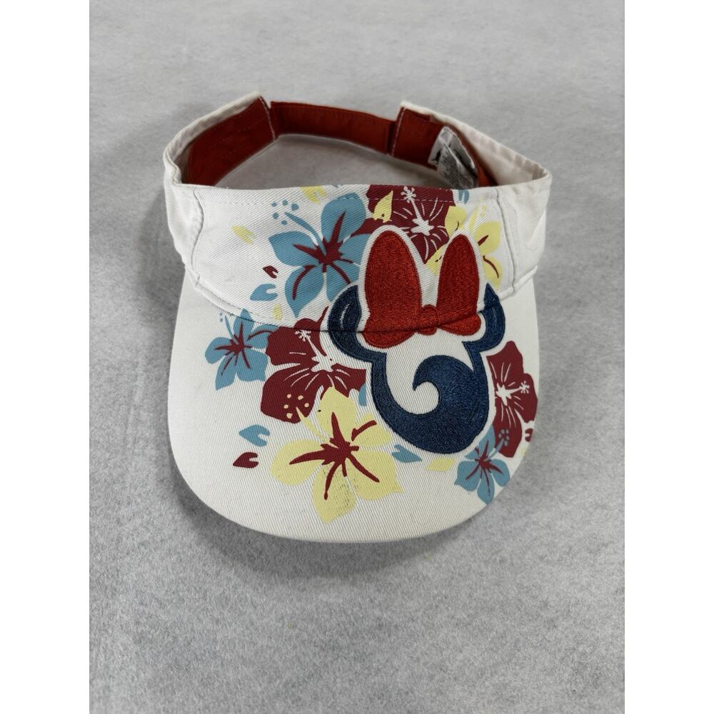 Disney Parks Minnie Mouse Floral Tropical Visor Hat